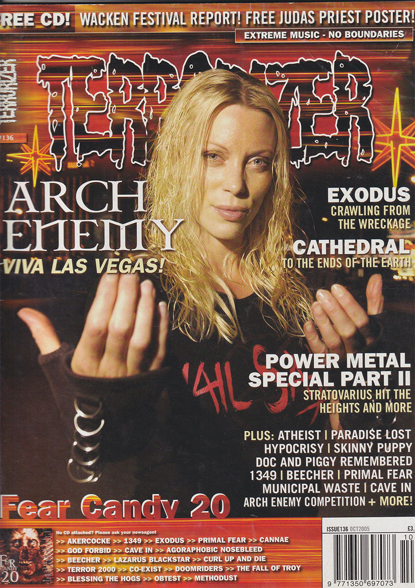 Terrorizer - October 2005 - Angela Gossow Of Arch Enemy On Cover