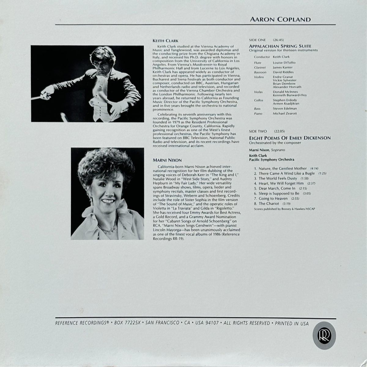 Appalachian Spring Suite / Eight Poems Of Emily Dickinson - Image 2
