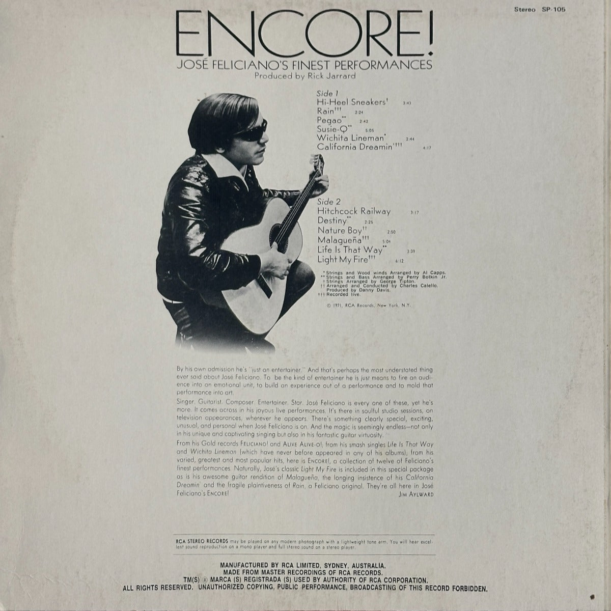 Encore! José Feliciano's Finest Performances - Image 2