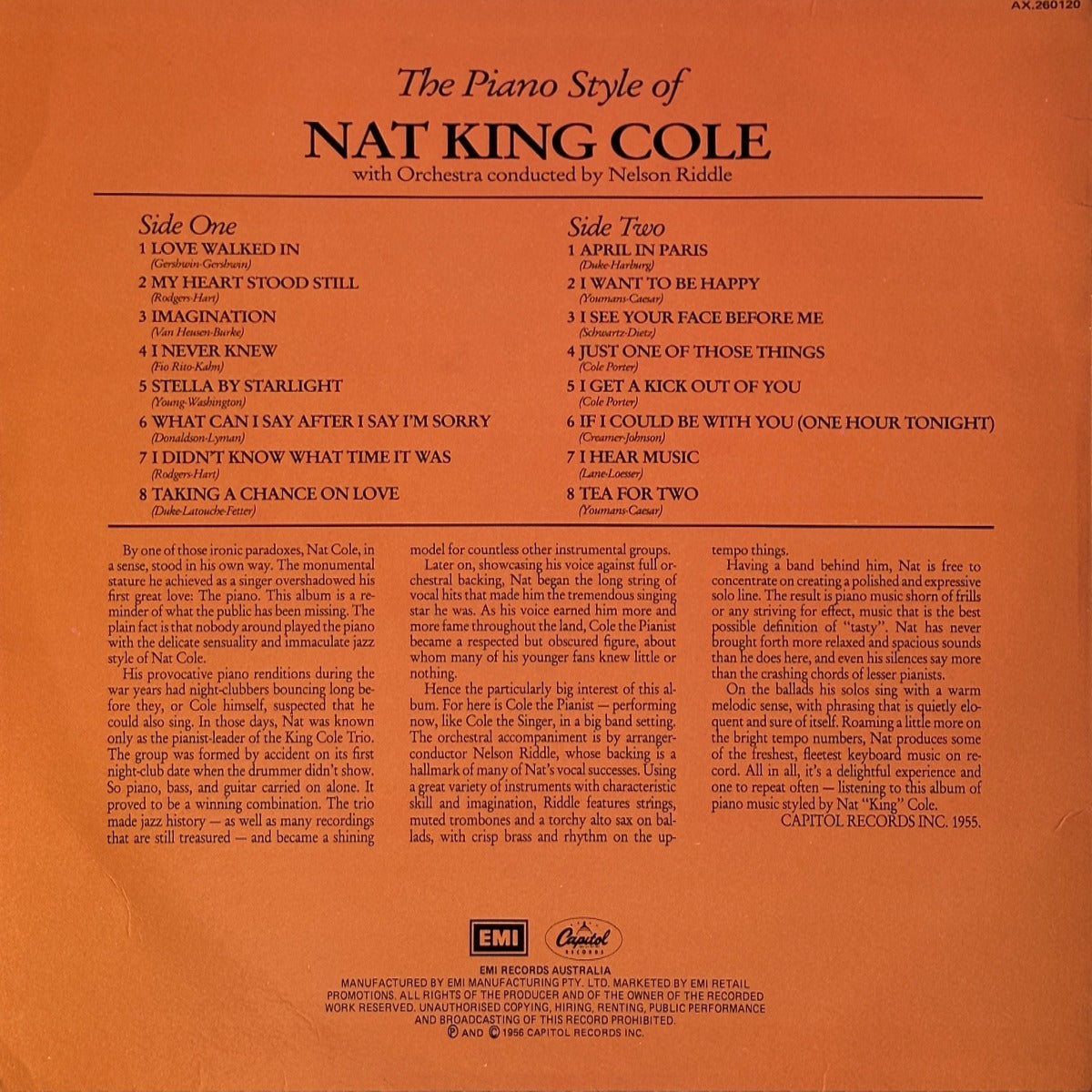 The Piano Style Of Nat 'King' Cole - Image 2