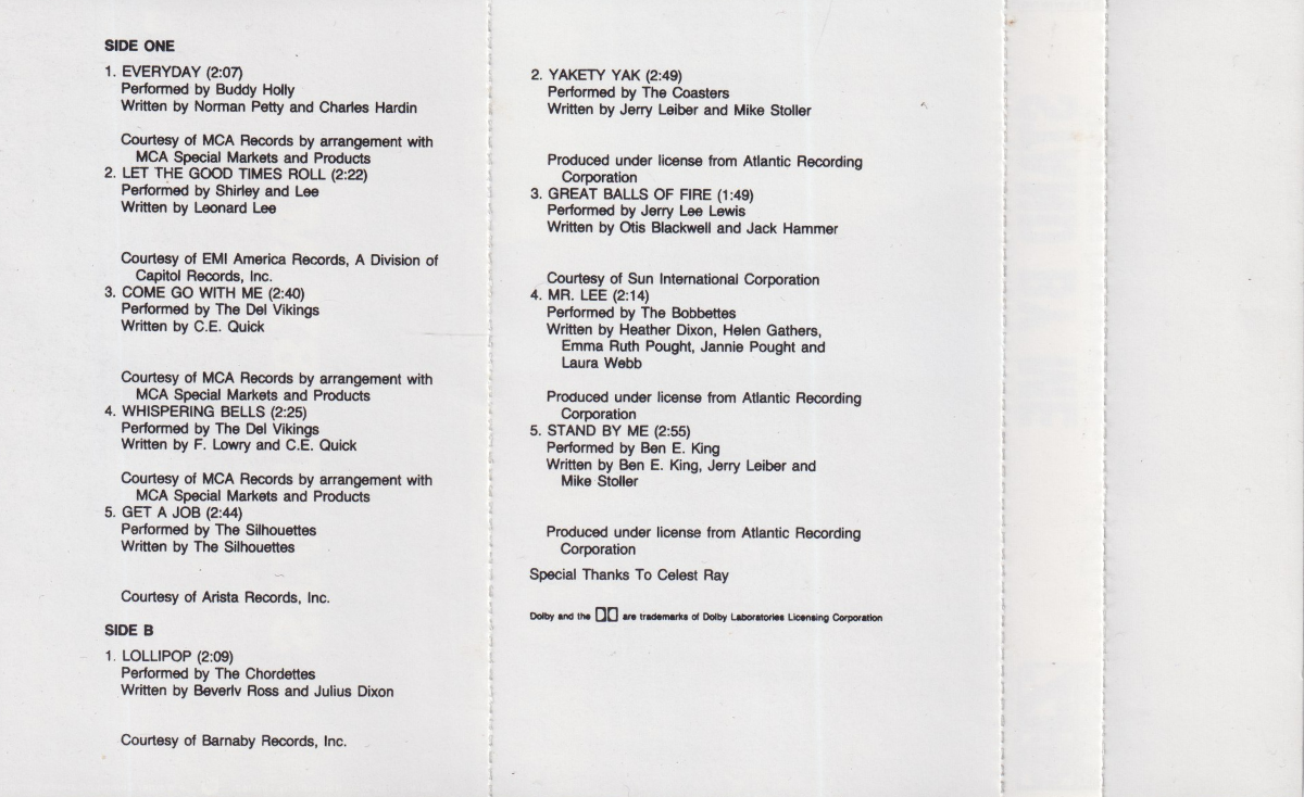 Stand By Me (Original Motion Picture Soundtrack) - Image 4