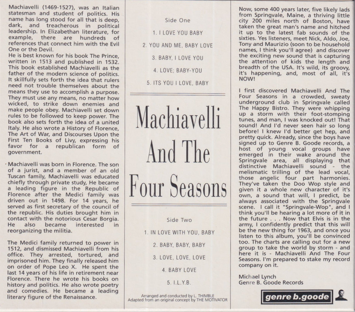 Machiavelli And The Four Seasons - Image 4