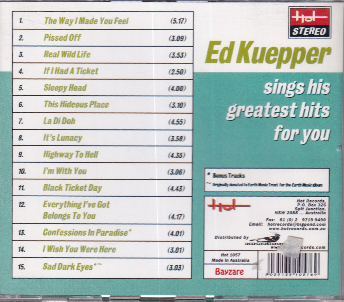Sings His Greatest Hits For You - Image 2