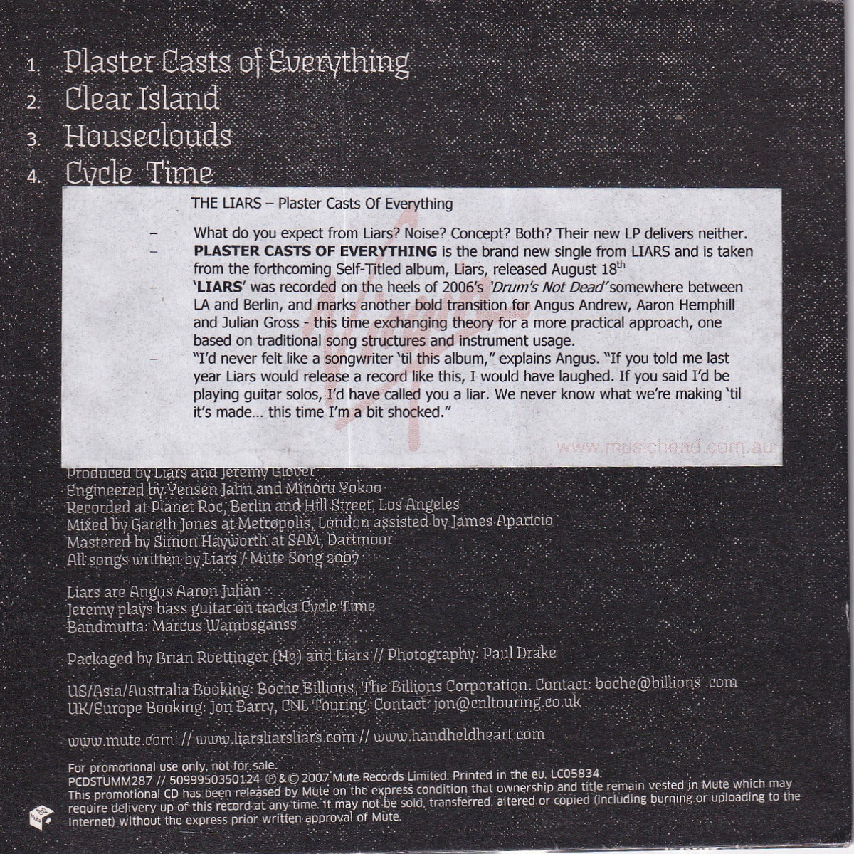 Liars (Promo Album Sampler) - Image 2