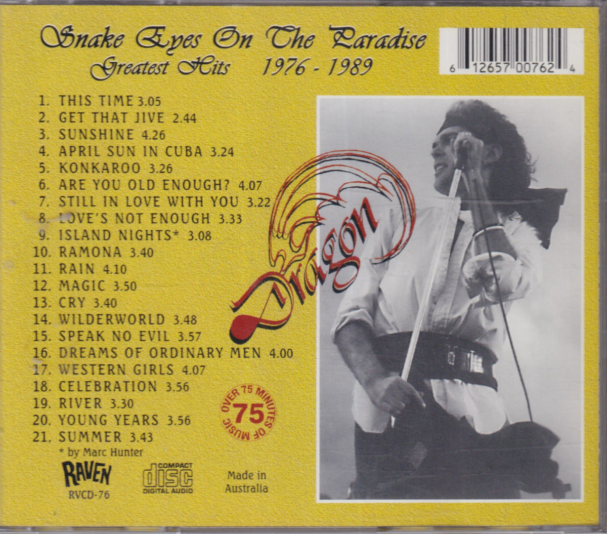 Snake Eyes On The Paradise Greatest Hits 1976-1989 - Image 2