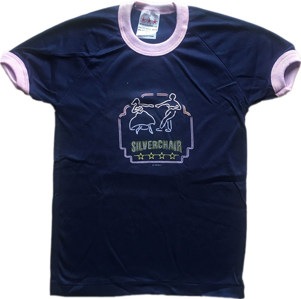Neon Ballroom Navy Blue Girls T-Shirt
