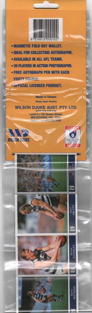 Geelong Cats Football Club All Stars AFL Autograph Footy Folder