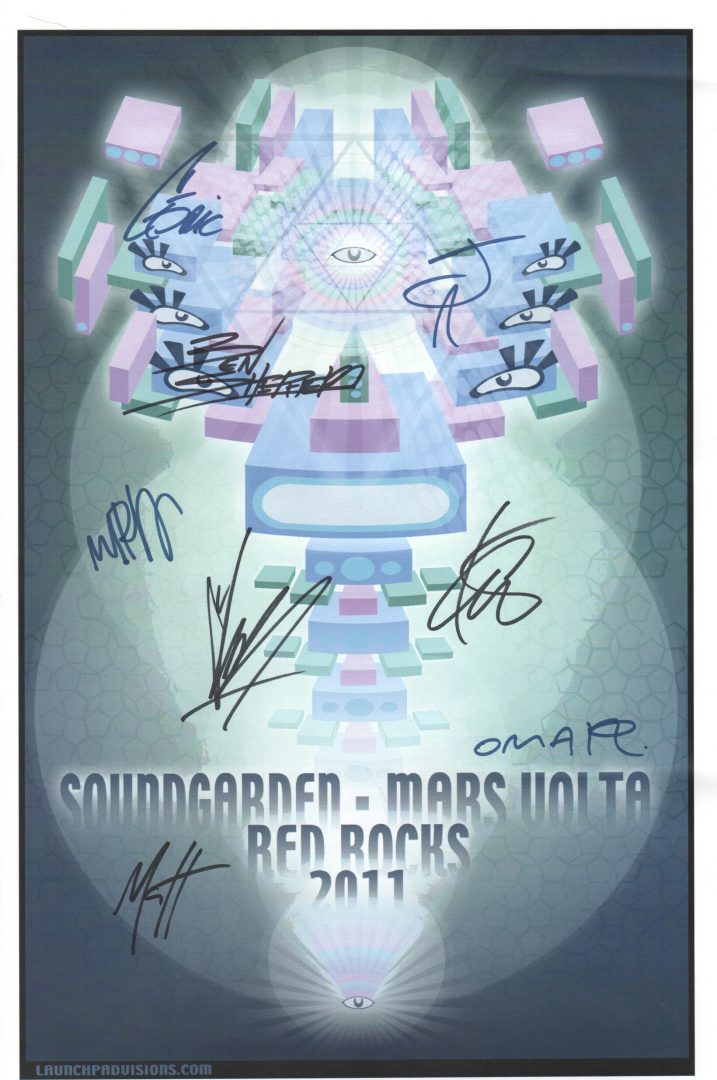 Red Rocks, Colorado 18th July 2011 Show Poster