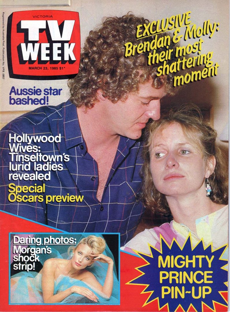 TV Week ��� 23rd February 1985 ��� Shane Withington & Anne Tenney Of A Country Practice On Cover