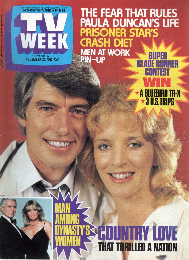 TV Week - 20th November 1982 - Shane Porteous & Helen Scott Of A Country Practice On Cover