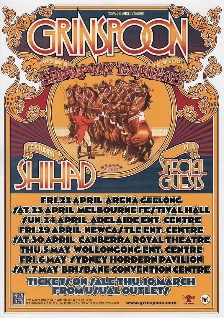 Showpony Express 2005 Tour Poster