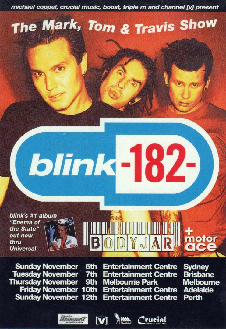 The Mark, Tom & Travis Show 2000 Australian Tour Sticker