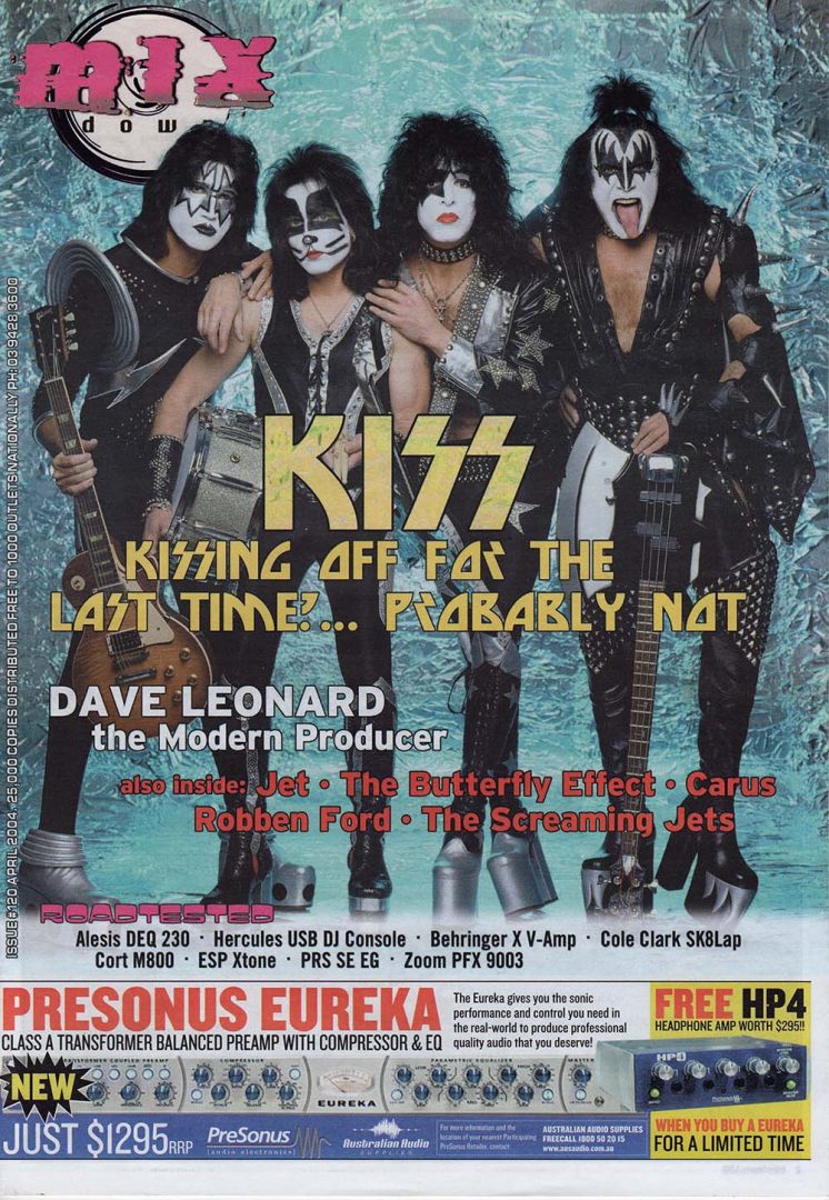 Mixdown - April 2004 - Issue #120 - Kiss On Cover