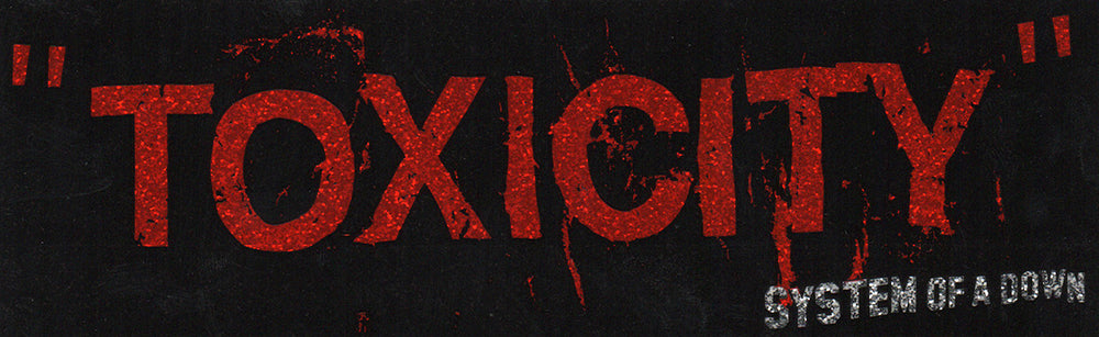 Toxicity' Single Glitter Logo Sticker