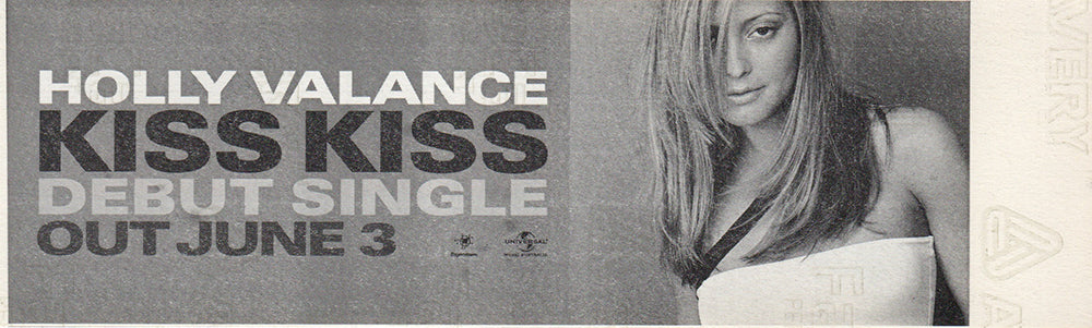 Kiss Kiss' CD Single Sticker
