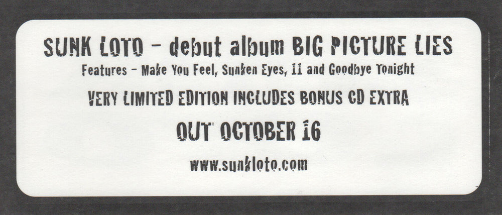 Big Picture Lies' Album Logo Sticker