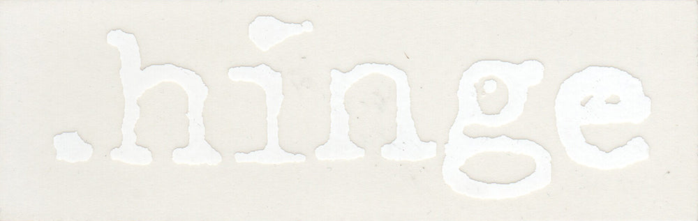 .hinge' Logo Sticker
