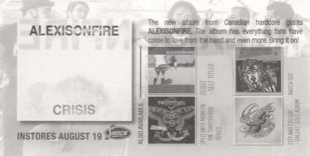 Crisis Album Promo Sticker
