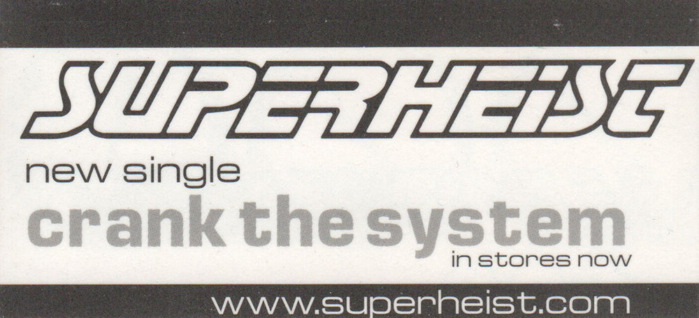 Crank The System' Single Sticker