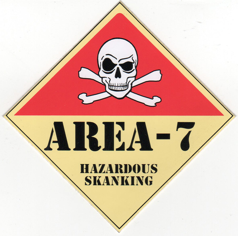 Hazardous Skanking' Sticker