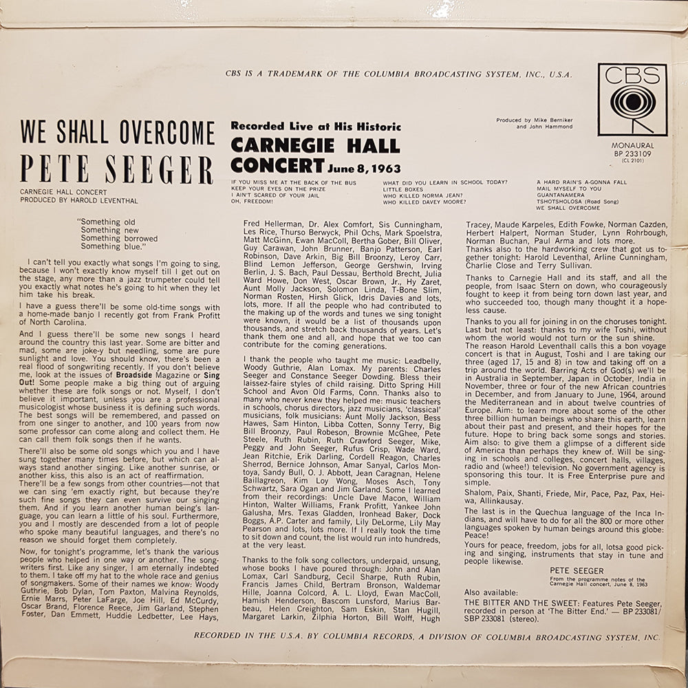 We Shall Overcome