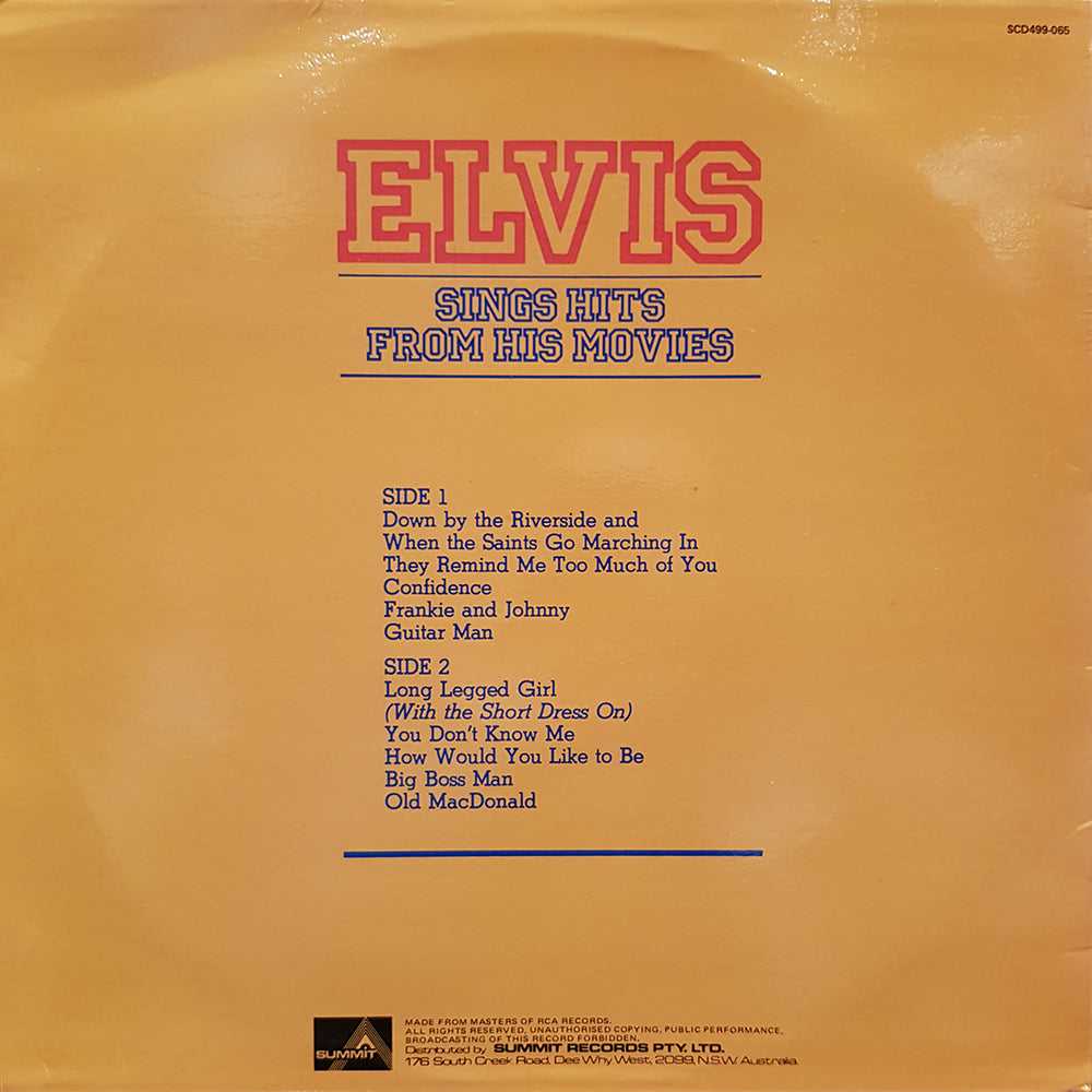 Elvis Sings Hits From His Movies
