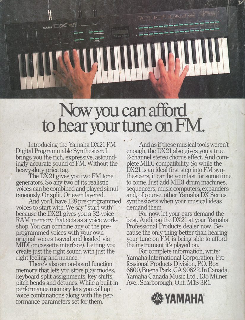 KEYBOARD - FEBRUARY 1987 - FRANK ZAPPA ON COVER