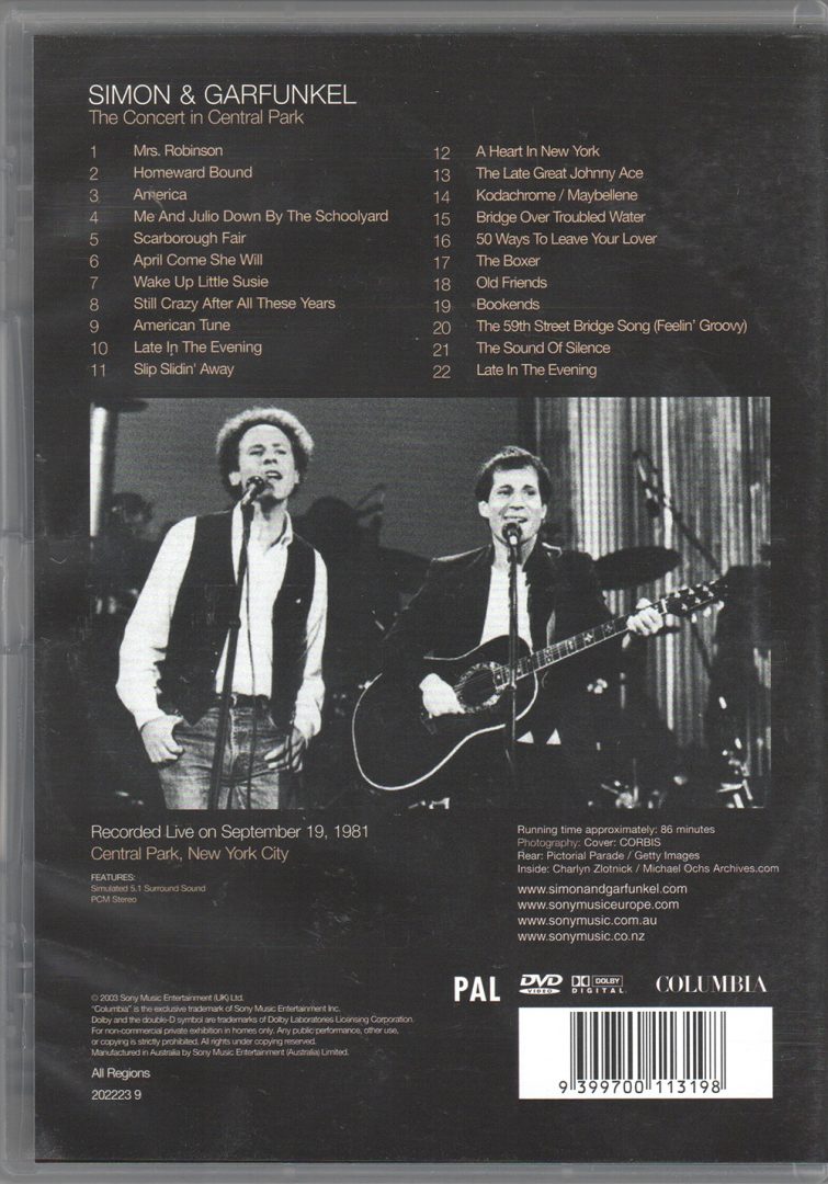 The Concert In Central Park 1981