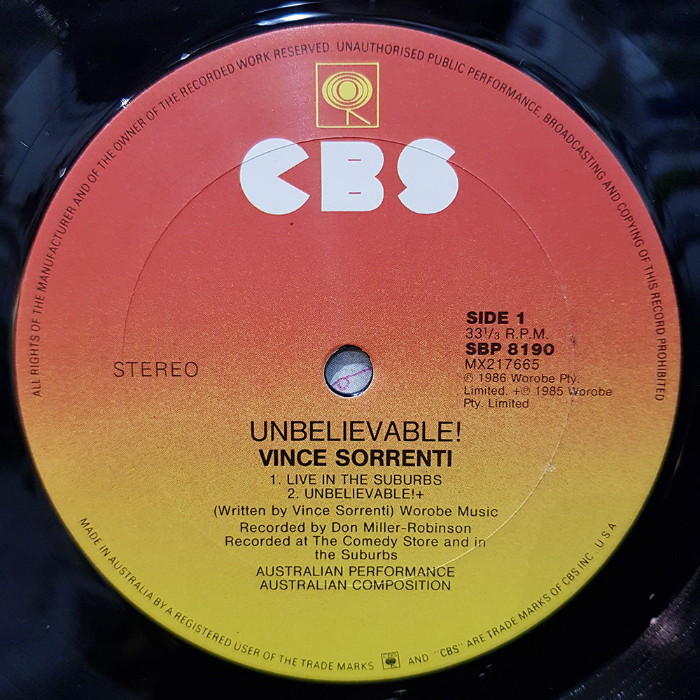 Unbelievable!