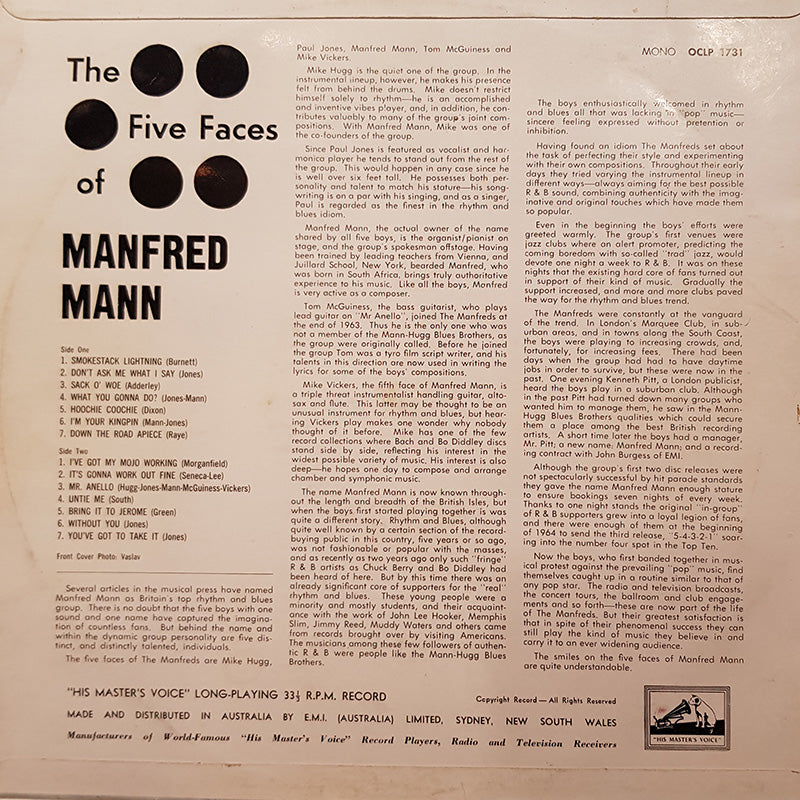 The Five Faces Of Manfred Mann