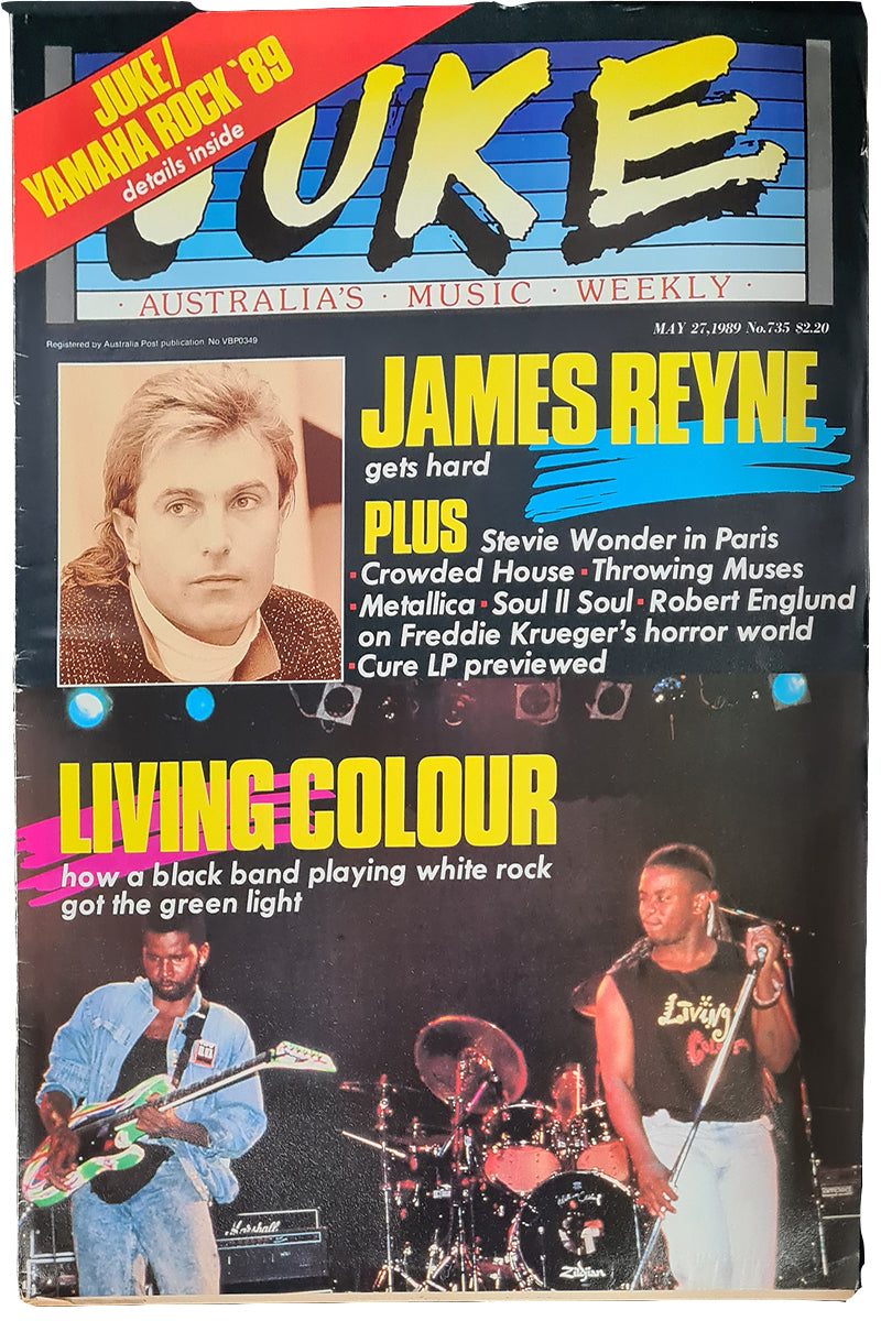 Juke - 27th May 1989 - Issue #735 - James Reyne & Living Colour On Cover