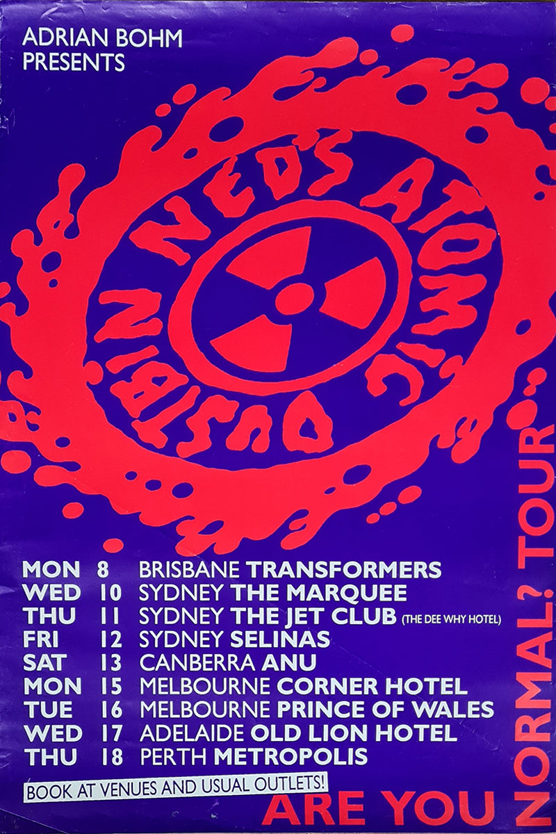 'Are You Normal?' 1993 Australian Tour Promo Poster