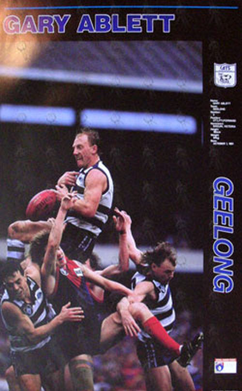ABLETT-- GARY - 1991 Geelong Football Club Poster - 1