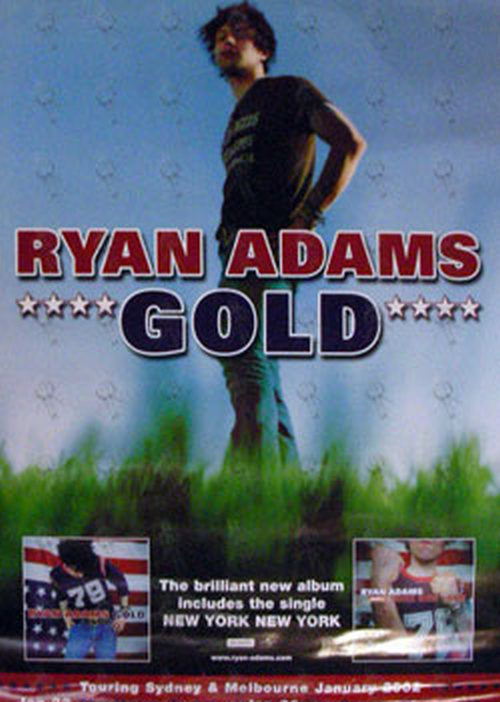 ADAMS-- RYAN - 'Gold' Album Promo Poster + 2002 Tour Dates - 1
