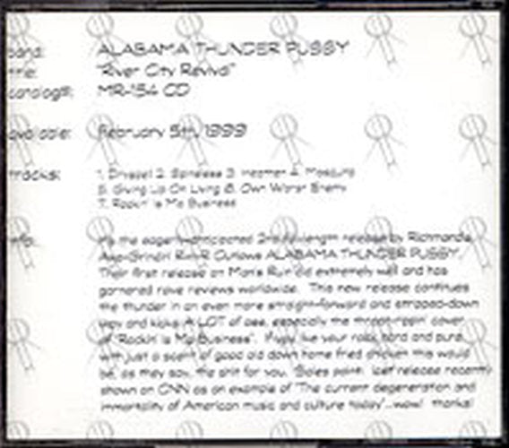 ALABAMA THUNDER PUSSY - River City Revival - 2