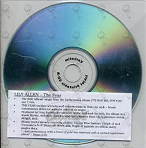 ALLEN-- LILY - The Fear - 2