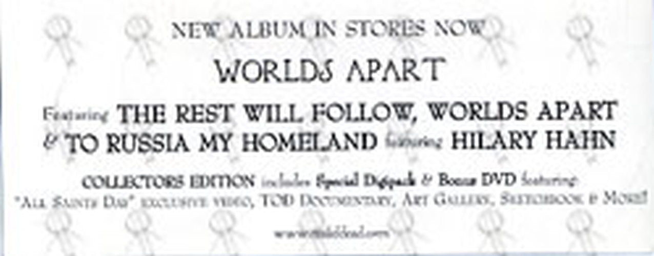 AND YOU WILL KNOW US BY THE TRAIL OF DEAD - 'Worlds Apart' Era Logo Sticker - 2