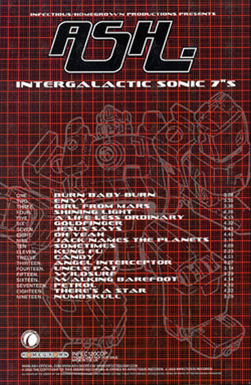 ASH - Intergalactic Sonic 7"s - 2