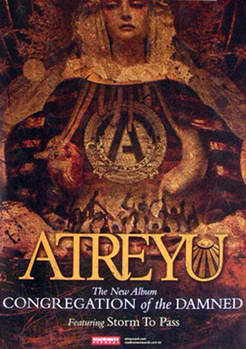 ATREYU - 'Congregation Of The Damned' Album Promo Poster - 1