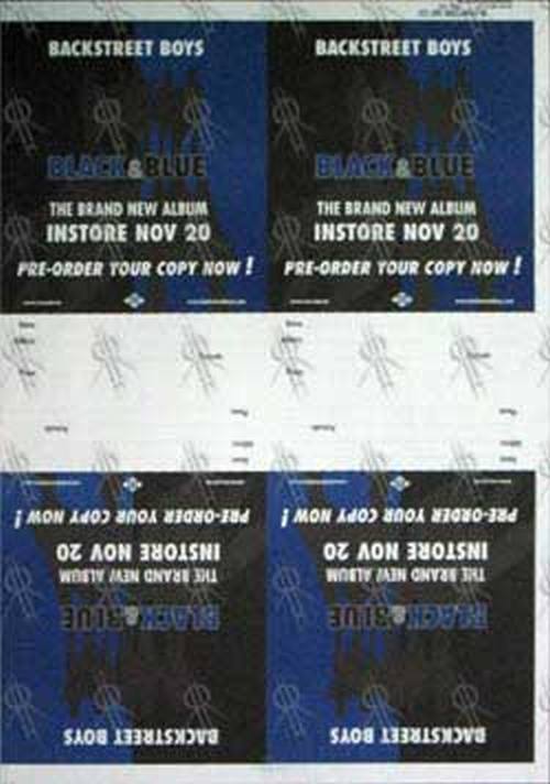 BACKSTREET BOYS - 'Black & Blue' Pre-Order Form Pad Large Artist Proof - 1