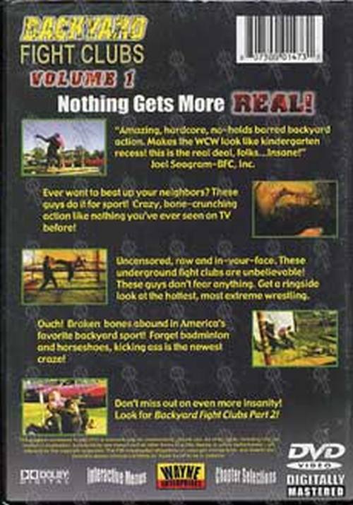 BACKYARD FIGHTCLUBS - Backyard Fightclubs Volume 1 - 2