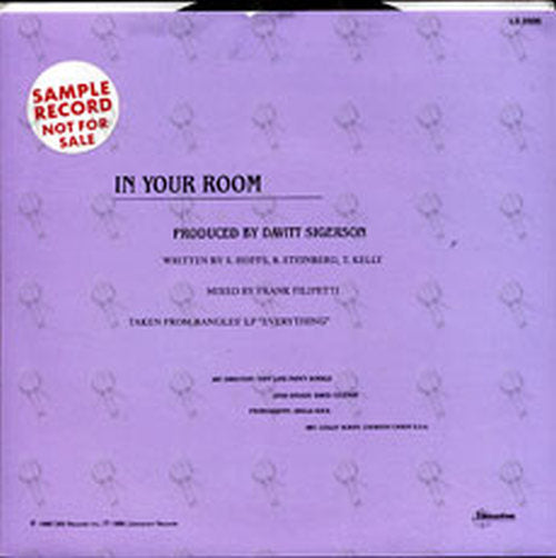 BANGLES-- THE - In Your Room - 2
