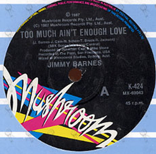 BARNES-- JIMMY - Too Much Ain't Enough Love - 2