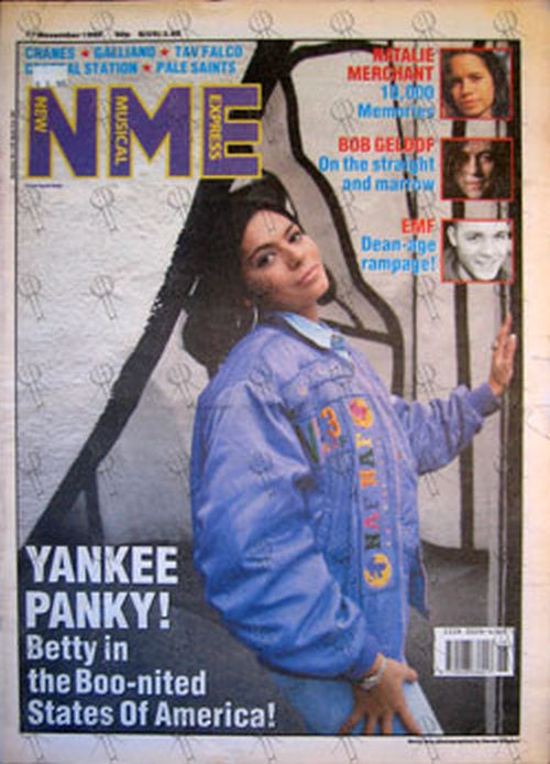 BETTY BOO - 'NME' - 17th November 1990 - Betty Boo On Cover - 1