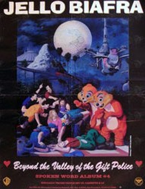 BIAFRA-- JELLO - 'Beyond The Valley Of The Gift Police' Promo Poster - 1