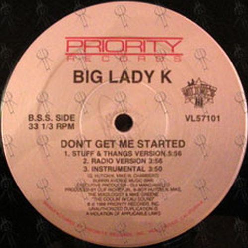 BIG LADY K - Don't Get Me Started / On A Mission - 3