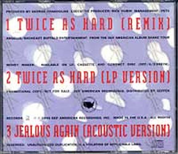 BLACK CROWES-- THE - Twice As Hard - 2
