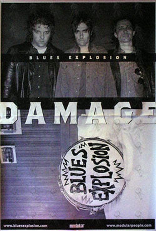 BLUES EXPLOSION - 'Damage' Album Promo Poster - 1