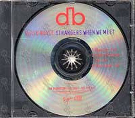 BOWIE-- DAVID - Strangers When We Meet - 1