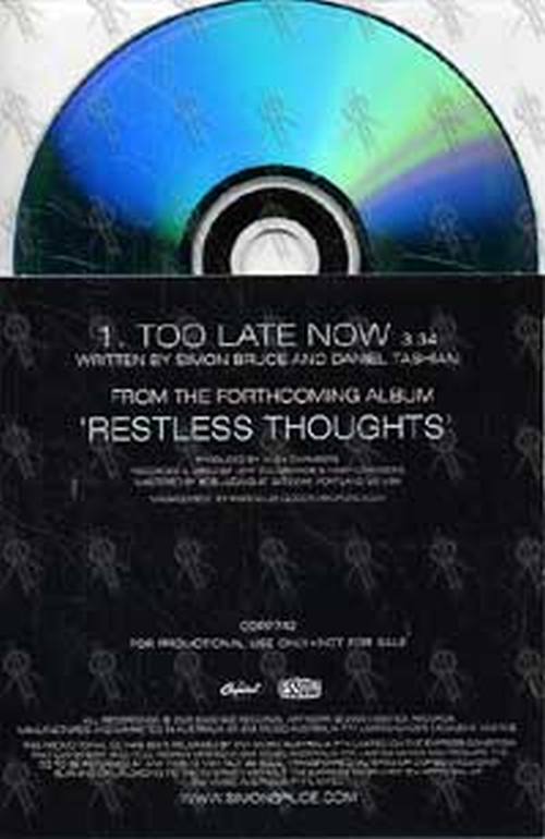 BRUCE-- SIMON - Too Late Now - 2